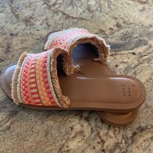 Multicolored Pink Coral A New Day Sandals size 7.